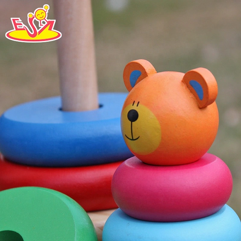 New design educational wooden rainbow toy for children W13D137