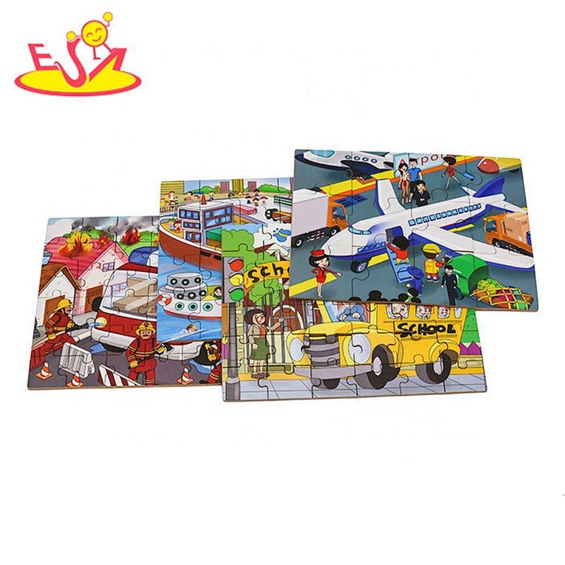 2019 New arrival educational wooden jigsaw puzzle games for children W14C261