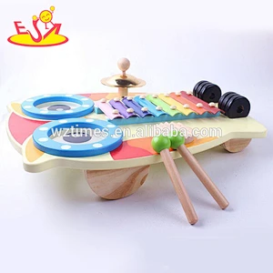 wholesale new fashion children wooden drum set cheap kids wooden drum set W07A096