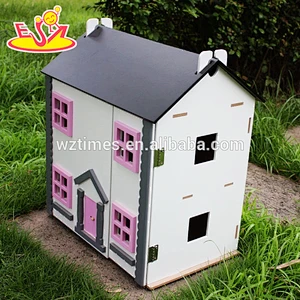 Großhandel Kinder Holz Mini Puppenhaus für Rollenspiel W06A154