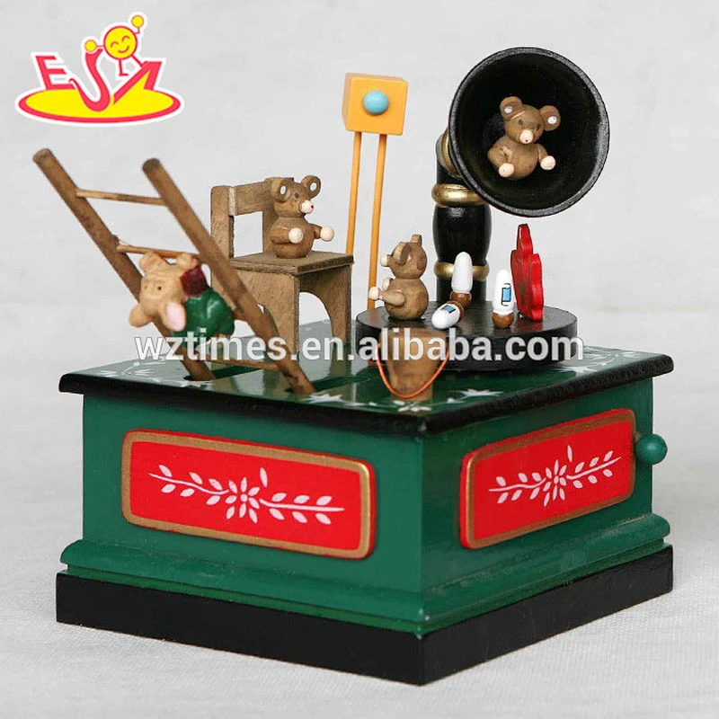 wholesale baby wooden box musical toy fashion kids wooden box musical toy popular wooden box musical toy W07B020A