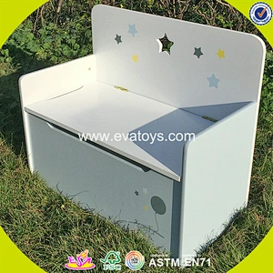 wholesale kids wooden storage box,bench baby wooden storage box W08C136