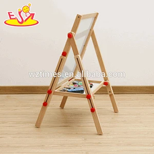 2018 wholesale new products kids wooden blackboard easel best sale children wooden blackboard easel W12B107