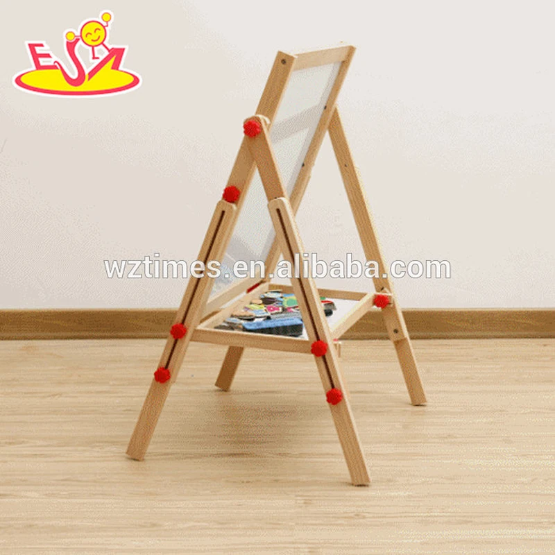 2018 wholesale new products kids wooden blackboard easel best sale children wooden blackboard easel W12B107
