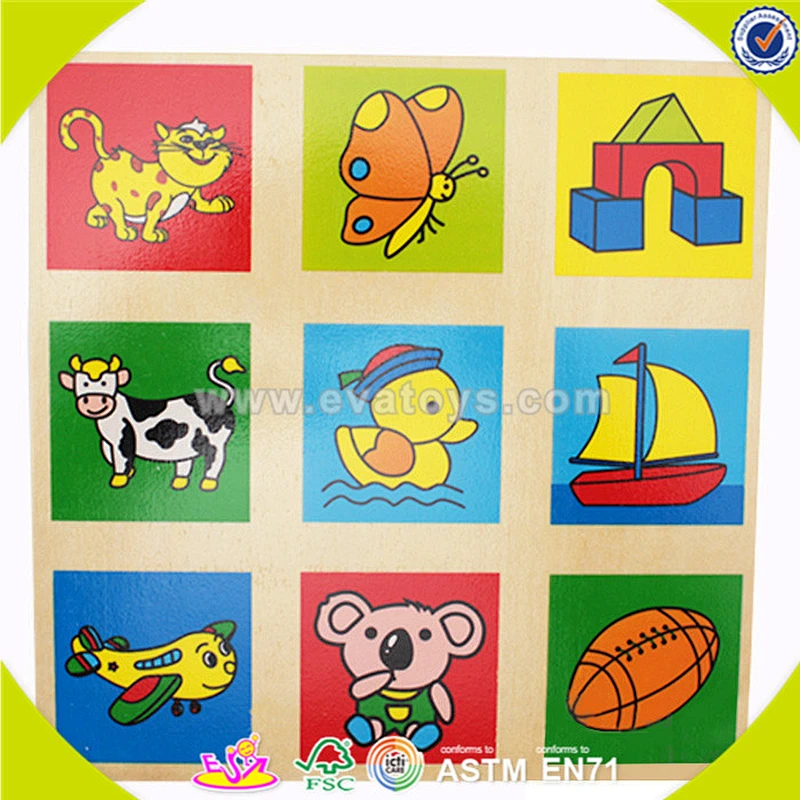wholesale lovely wooden puzzle toy top sale kids wooden puzzle toy educational toddler wooden puzzle toy W14A130