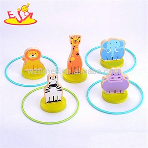 hottest sale children wooden ring toss game for wholesale W01A156