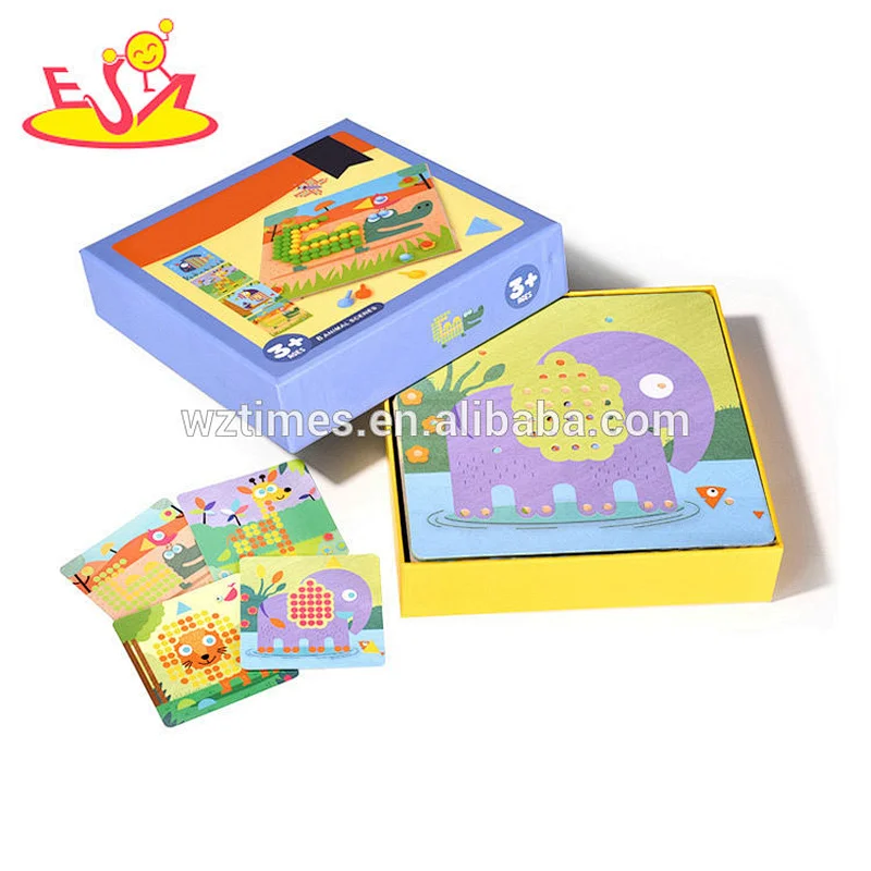 hottest educational wooden animal shaped puzzles as children W14D031