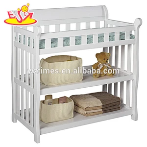 2018 Wholesale cheap portable wooden infant changing table for sale W08C118D