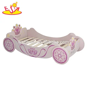 New hottest single wooden princess toddler bed for wholesale W08A087