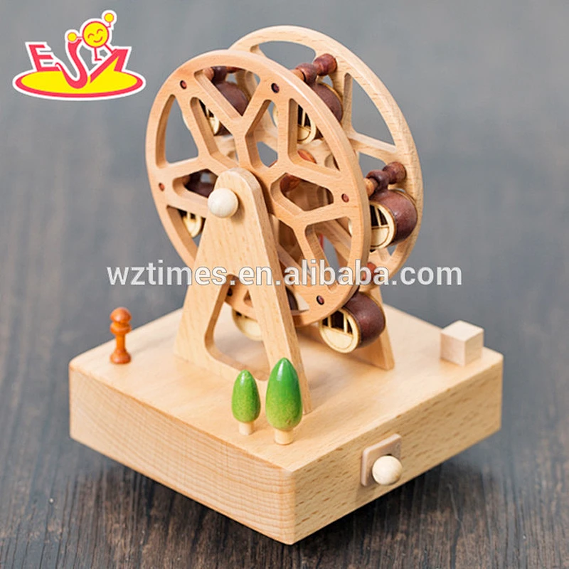Handmade wooden modern music box high quality kids wooden modern music box for sale W07B052