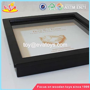 Wholesale special home decoration wooden black craft photo frame W09A020