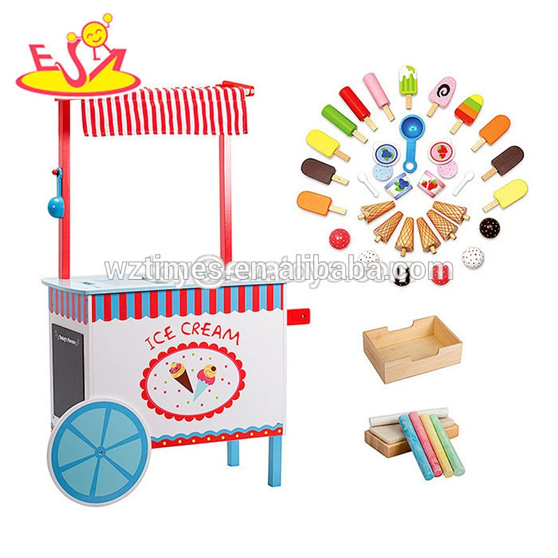 Top-Mode-Simulation-Dessert-Shop aus Holz so tun, als Spielzeug für Kinder