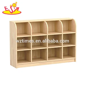 Wholesale delicate kindergarten toy,elegant wooden storage furniture, high quality bedroom wooden storage furniture W08C205