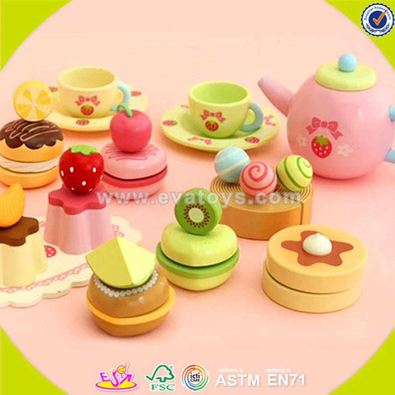 wholesale baby wooden desserts cake toy, popular kids wooden desserts cake toy, lovely children wooden birthday cake W10B102