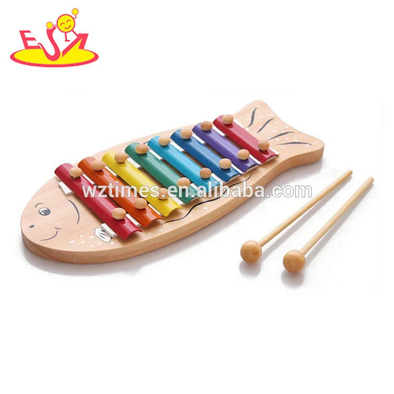 Cute design kids wooden mini piano xylophone toy with top quality W07C022