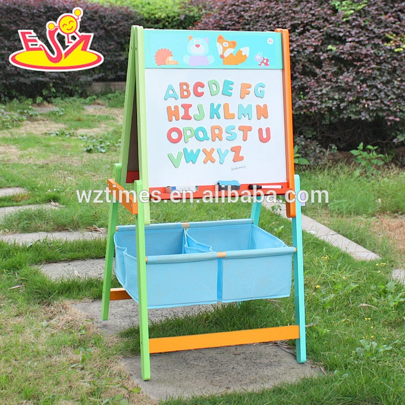 wholesale kids wooden chalkboard easel portable children wooden chalkboard easel for education W12B102