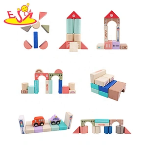 2020 wholesale 115pcs wooden alphabet stacking blocks for kids W13A200