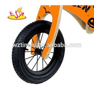 Wholesale best sale cool style kids wooden black balance bike used in home and outdoor W16C096-1