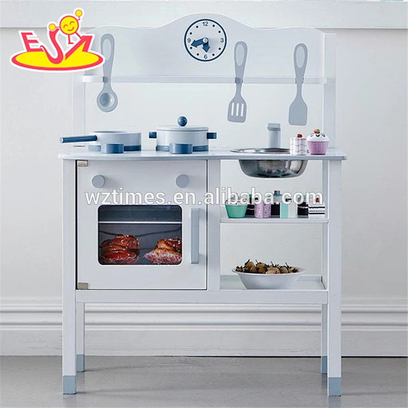 2018 Wholese children wooden play kitchen toy new design wooden play kitchen toy educational wooden play kitchen toy W10C253