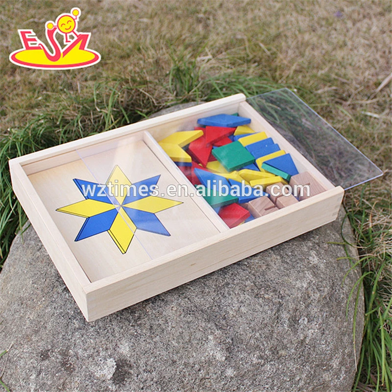 2018 New design wooden jigsaw puzzle for kids educational wooden puzzles for toddlers wooden 3d puzzle toys for babies W14A161