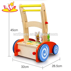 hölzernes Babywanderer des lustigen hölzernen Babywanderer hölzerner Multifunktionsläufer W16E026