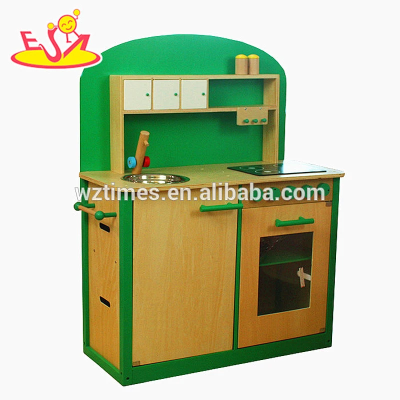wholesale role play wooden play kitchen set for kids W10C066