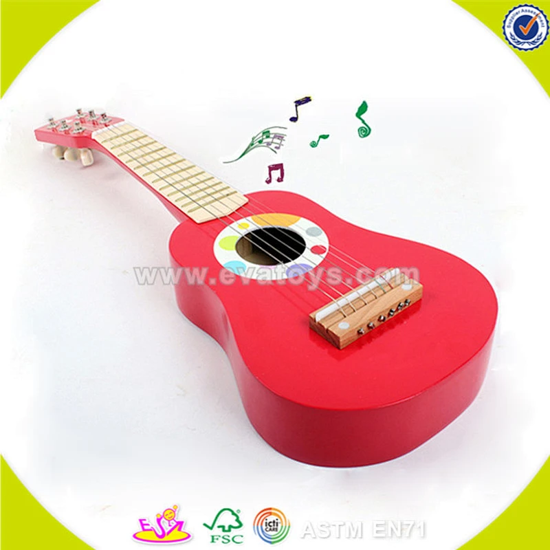 wholesale kids wooden guitar toy high quality baby wooden guitar toy cheap children wooden guitar toy W07H037