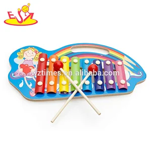 Wholesale professional percussion musical instrument 8 tone wooden kids xylophone W07C064