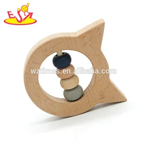 2018 High quality teething aids wooden baby chew toys for newborns W08K028