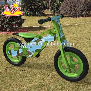 2018 Wholesale cheap wooden children bike without pedals for toddlers W16C175