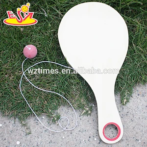 wholesale new fashion baby wooden beach racket high quality kids wooden beach racket W01A139