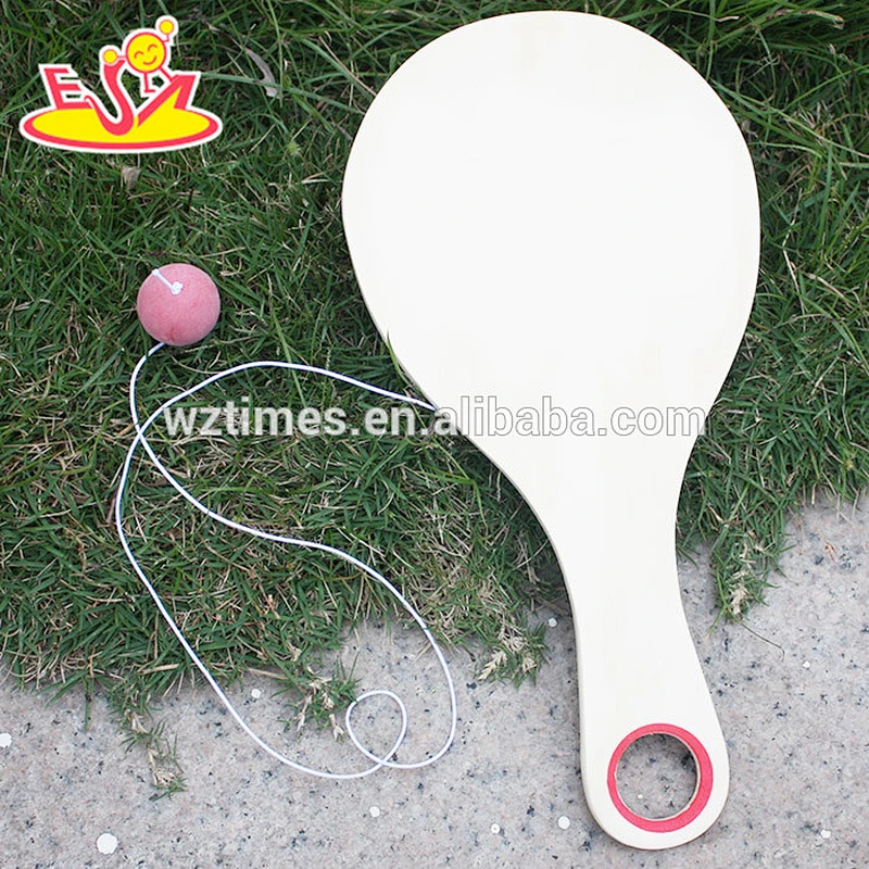 wholesale new fashion baby wooden beach racket high quality kids wooden beach racket W01A139