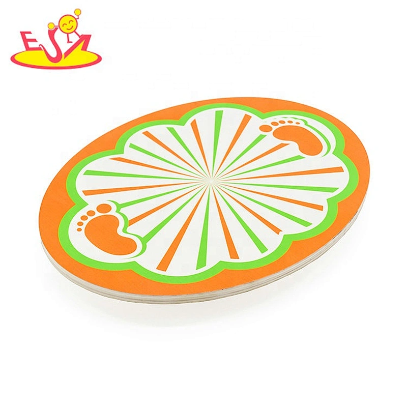 2020 most popular fitness exercise wooden wobble board for kids W01D045