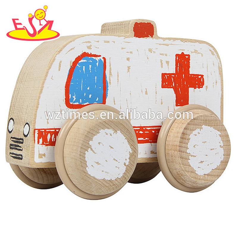 2018 wholesale kids wooden toy mini bus hottest children wooden toy mini bus W04A249
