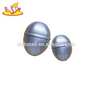 Wholesale cheap toddlers wooden egg shaker instrument customize baby mini wooden egg shaker instrument W07I079