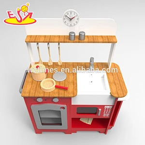 New design big wooden kitchen toy for kids W10C247