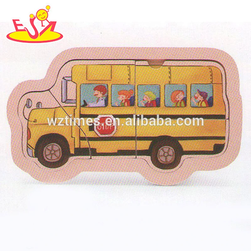 pädagogische Kinder des hölzernen Puzzlespielautos der Kinder 3d hölzernes Puzzlespielauto W14C177