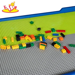 Customize educational wooden block activity table for children W04C182