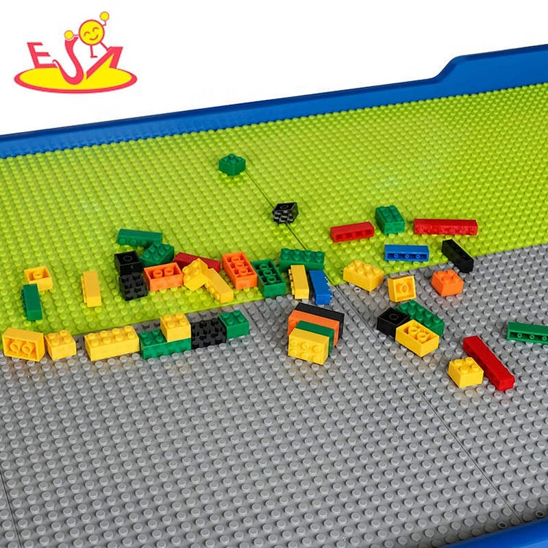 Customize educational wooden block activity table for children W04C182