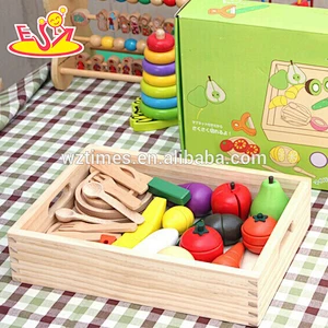 Großhandel heiß verkaufende Kinder aus Holz schneiden Lebensmittelspielzeug zum Verkauf W10B147