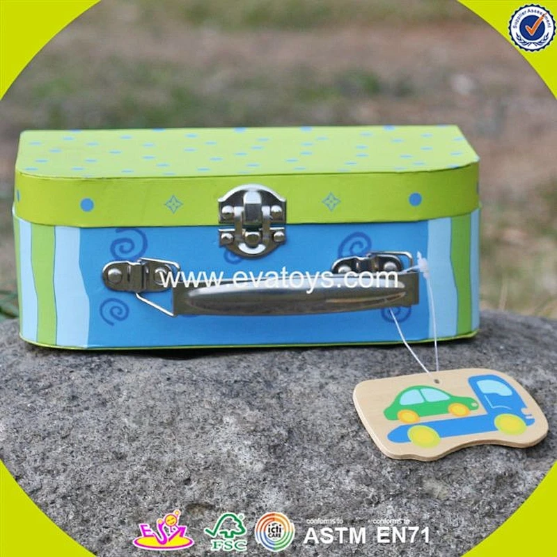 new design lovely wooden kids toy storage W08C172