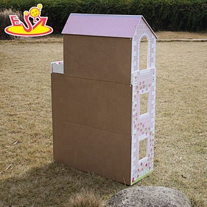 wholesale kids wooden dollhouse miniatures for pretend W06A044