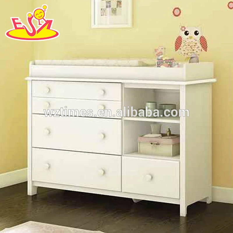 2018 New arrival portable wooden nursery changing unit for baby W08C122