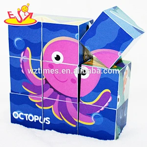 Customize educational 3d wooden puzzles for kids W14F048