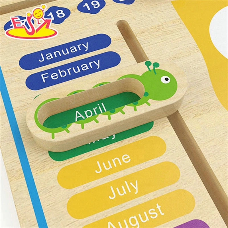2019 New arrival children wooden learning time clock for preschoolers W09F018