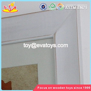 Wholesale brand new beautiful household white wooden hanging photo frame W09A028