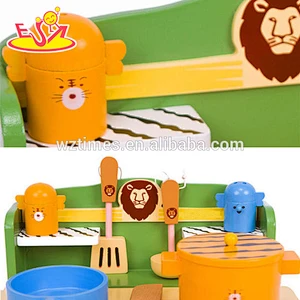 wholesale mini wooden toddler kitchen set for pretend play W10C184