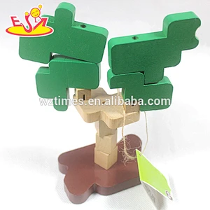 Early learning baby wooden diy toy for education W03B032
