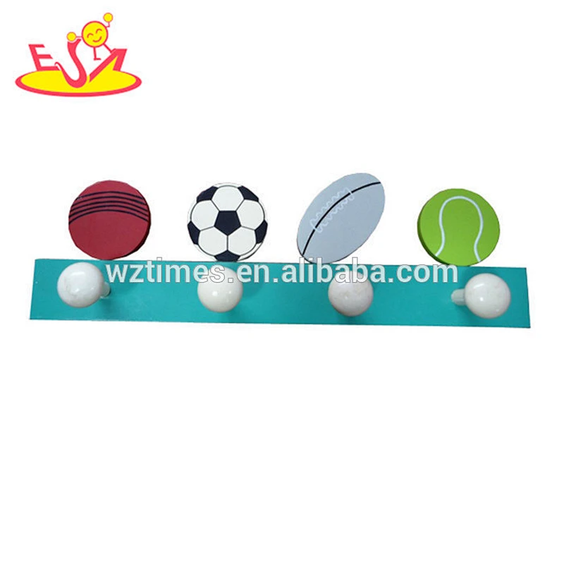 wholesale super quality children's wooden coat wooden coat wall mounted hook W09B024