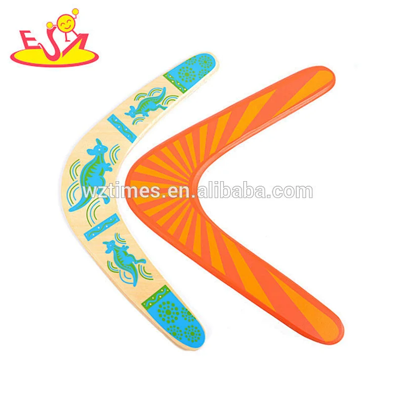 2018 wholesale fashion wooden boomerang toy for kids W01A313